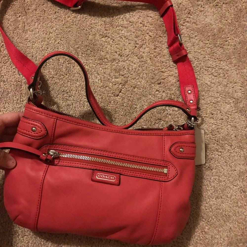Coach daisy leather crossbody handbag